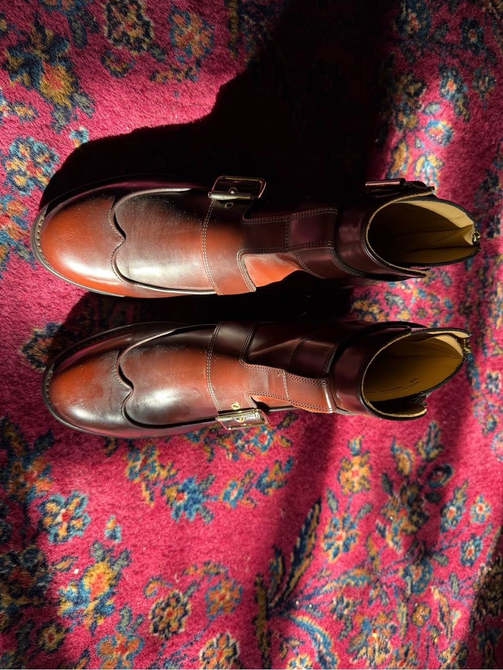 Women's Leather Boot in Chestnut Brown
